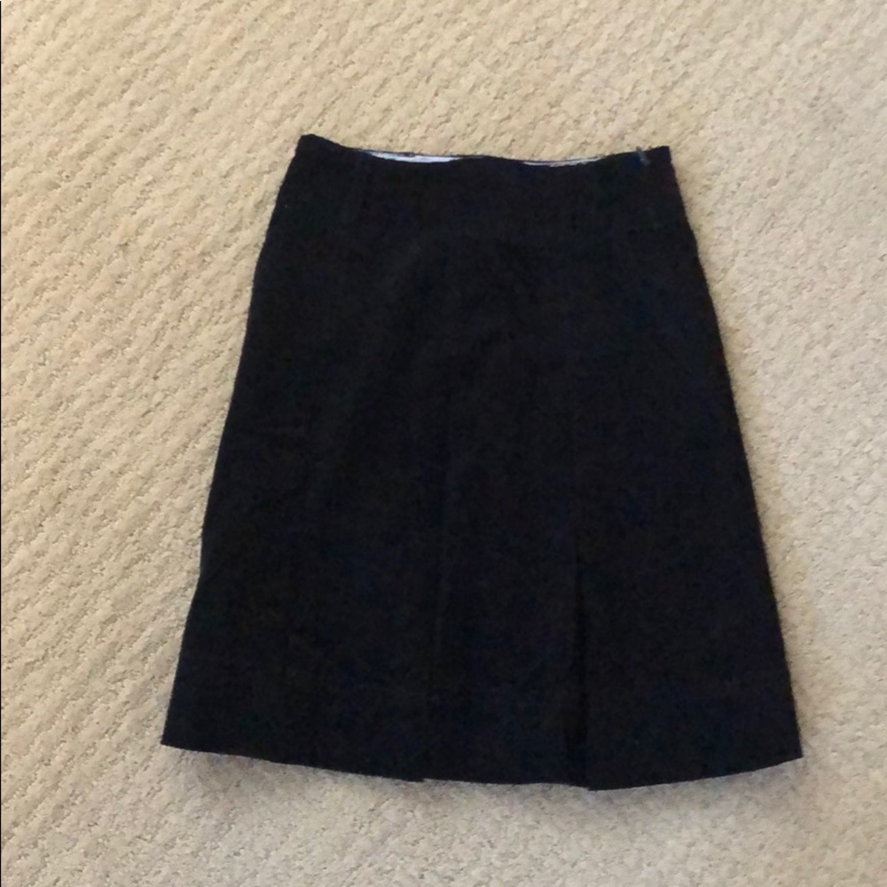 Jacadi corduroy pleated navy skirt